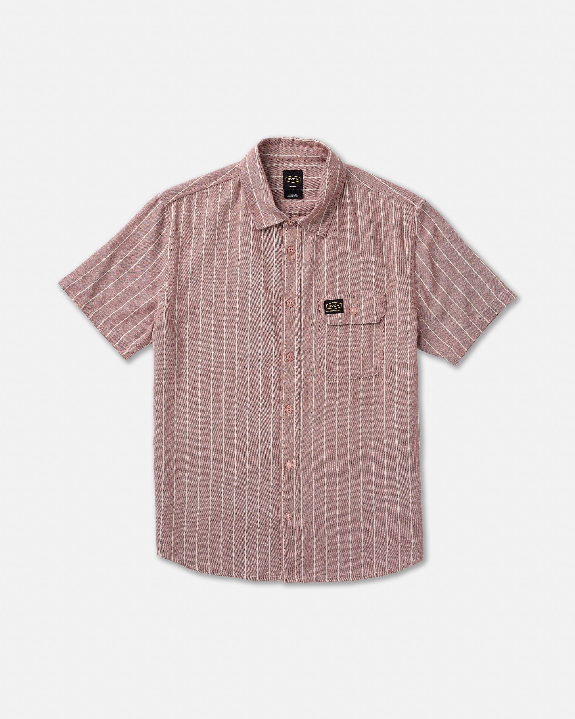 Dayshift Stripe II Short Sleeve Shirt - Red Earth