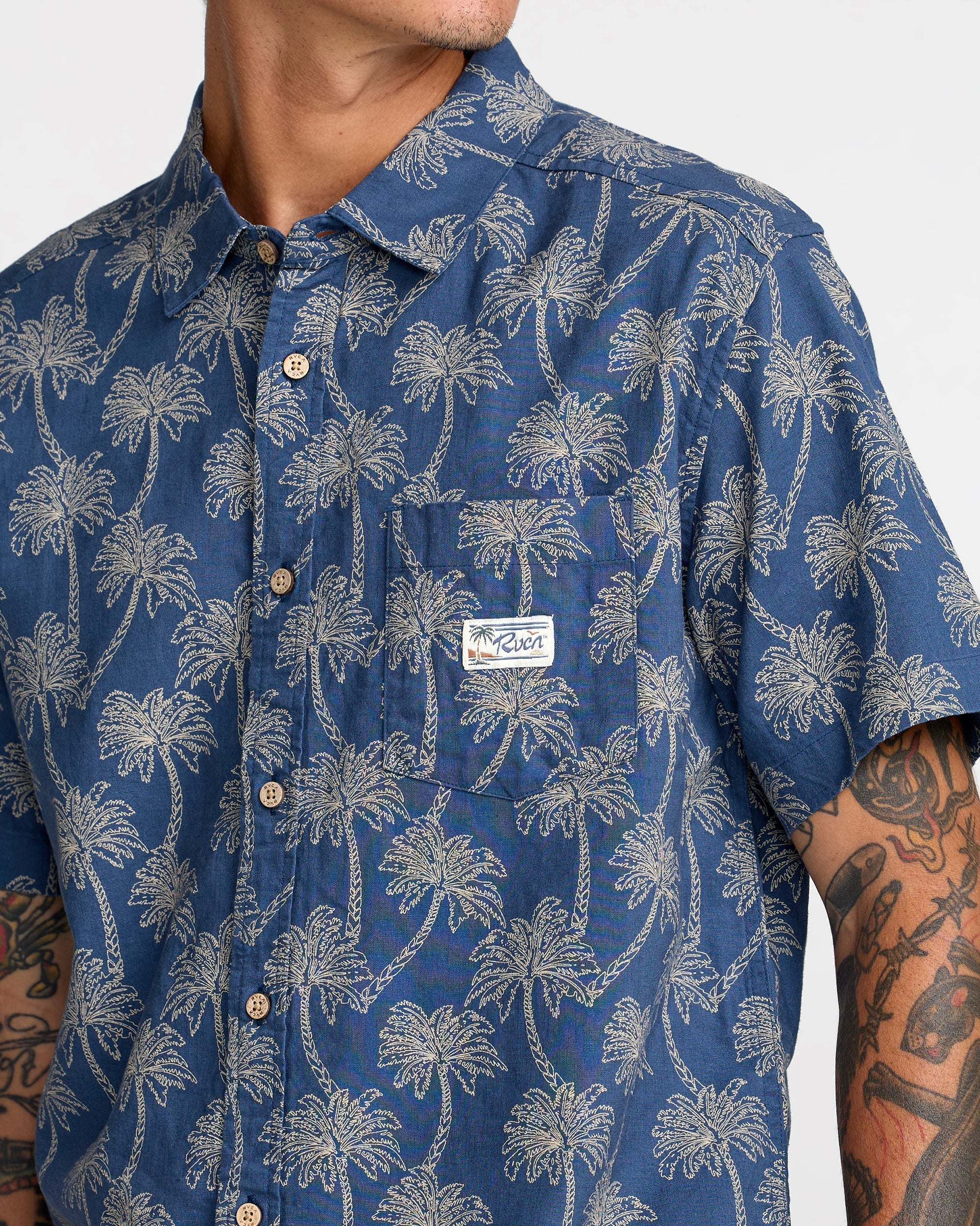 Exotica Short Sleeve Shirt - Dark Denim
