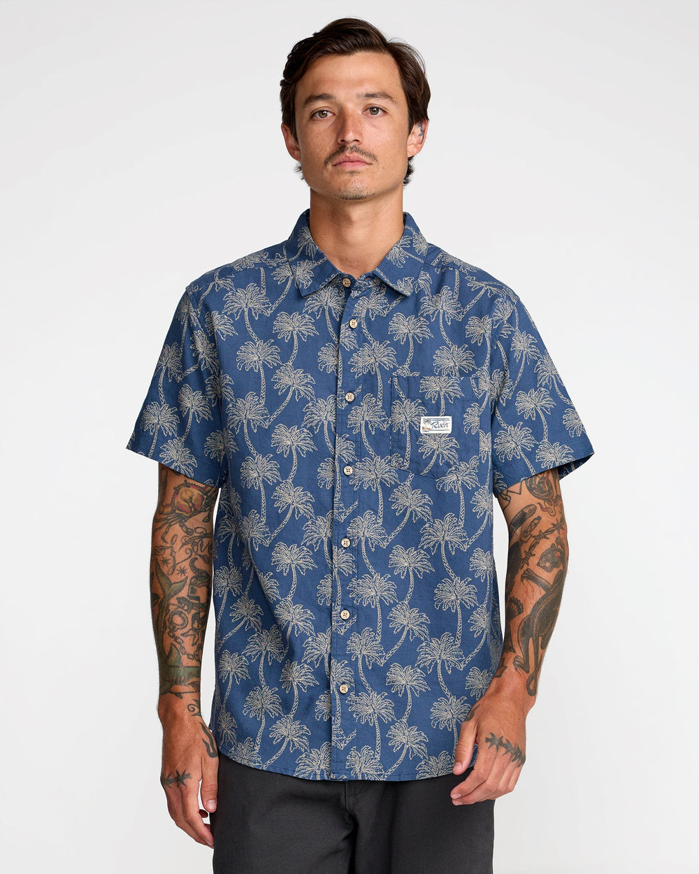 Exotica Short Sleeve Shirt - Dark Denim