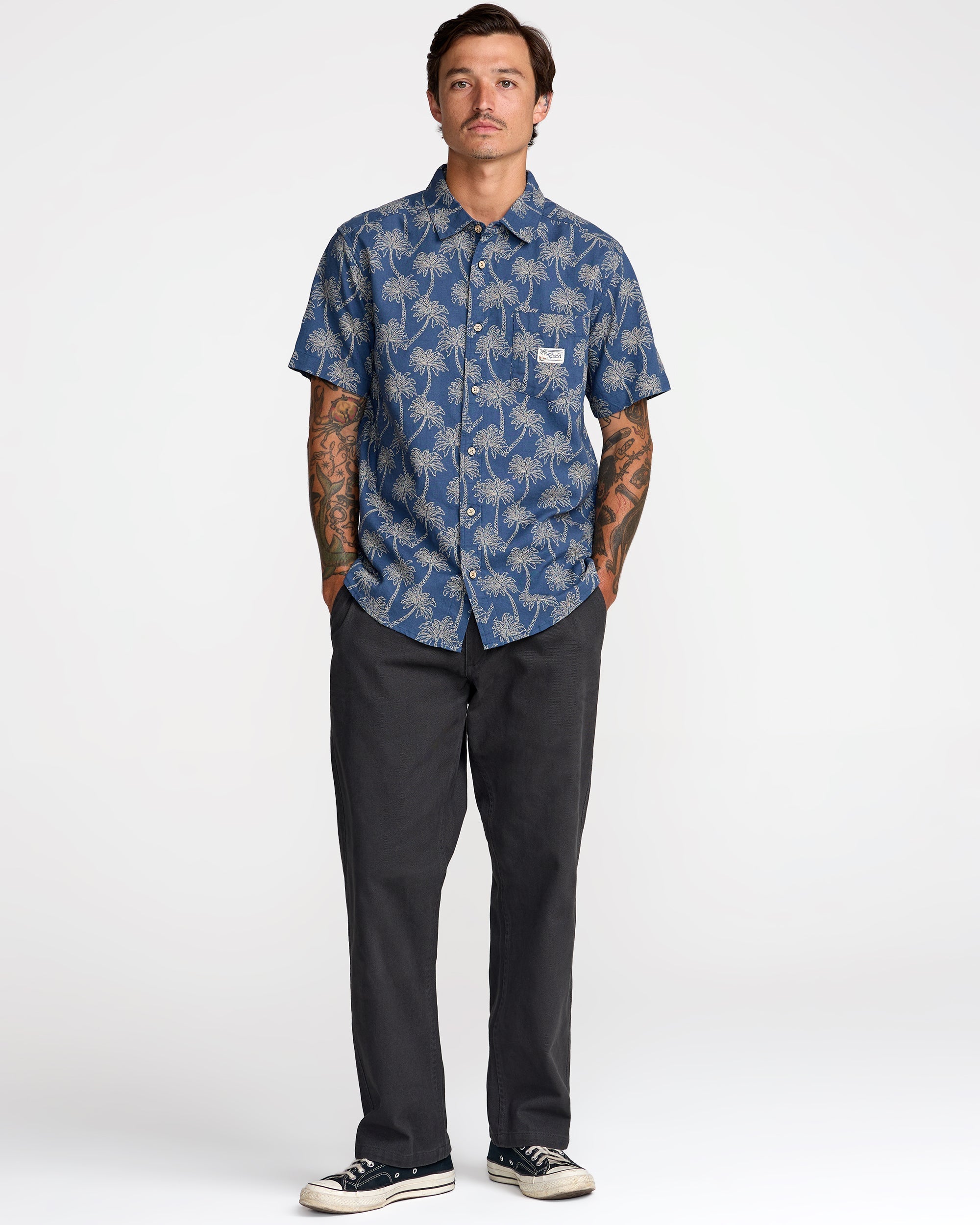 Exotica Short Sleeve Shirt - Dark Denim
