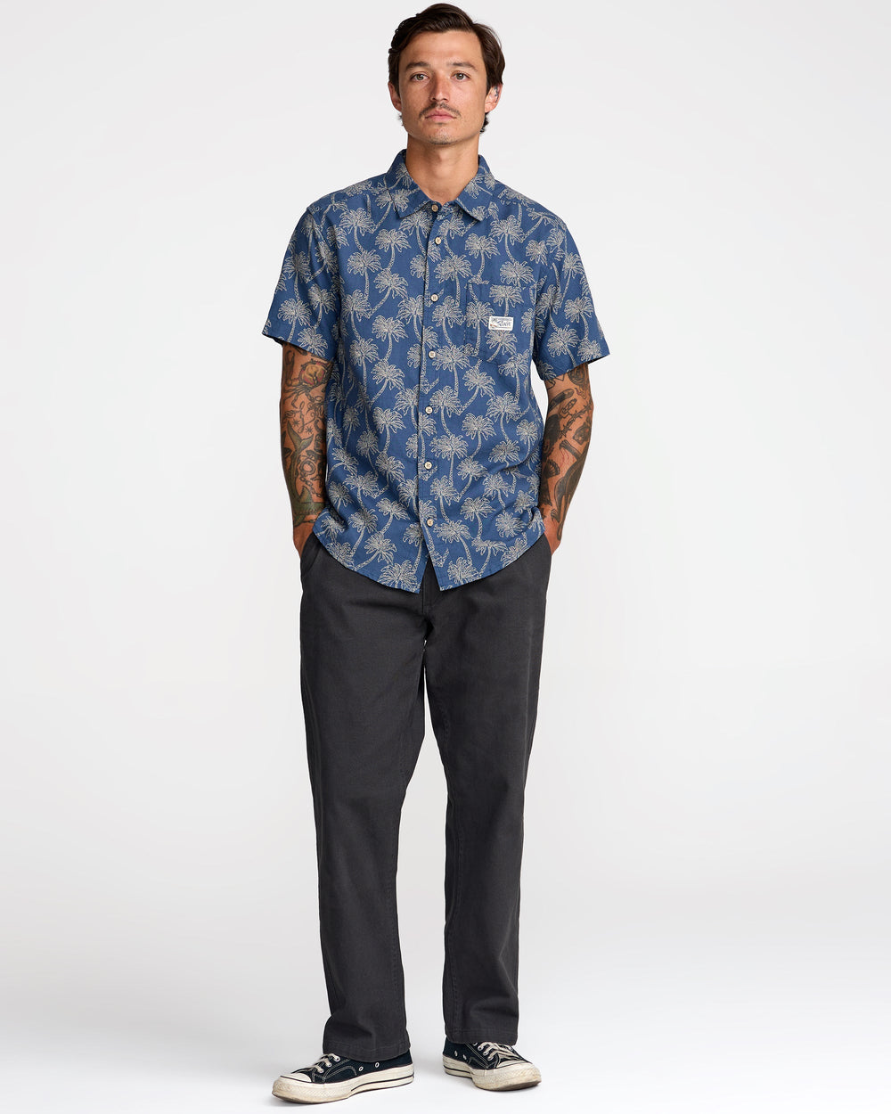 Exotica Short Sleeve Shirt - Dark Denim