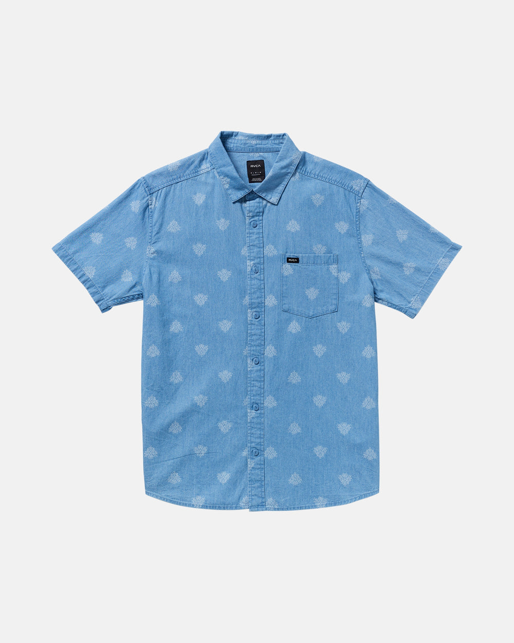 Frame Short Sleeve Shirt - Washed Chambray