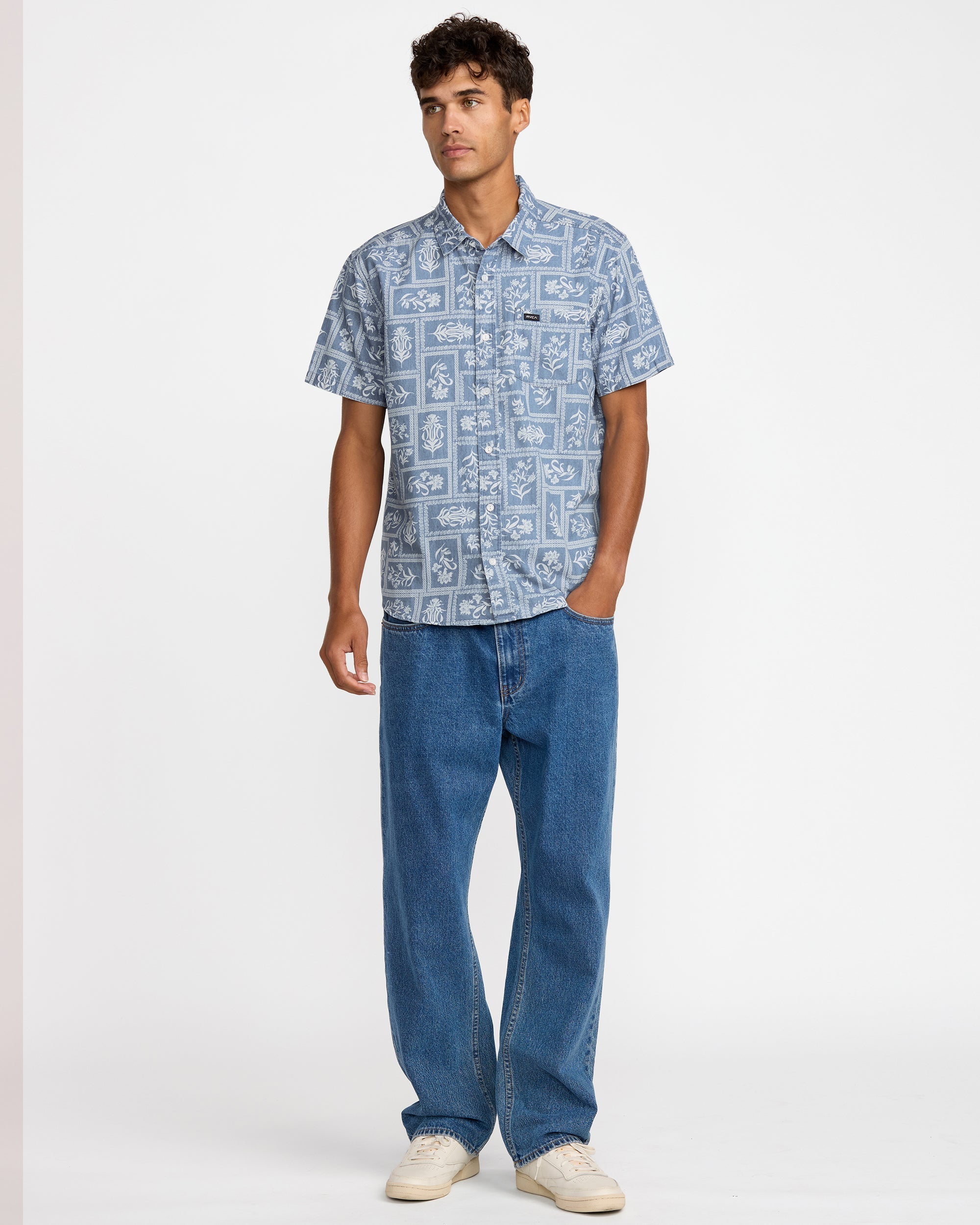 Frame Short Sleeve Shirt - Vintage Navy