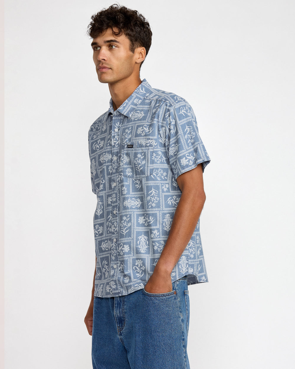 Frame Short Sleeve Shirt - Vintage Navy