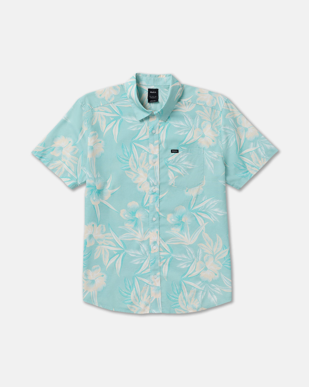 Botanical Short Sleeve Shirt - Blue Haze