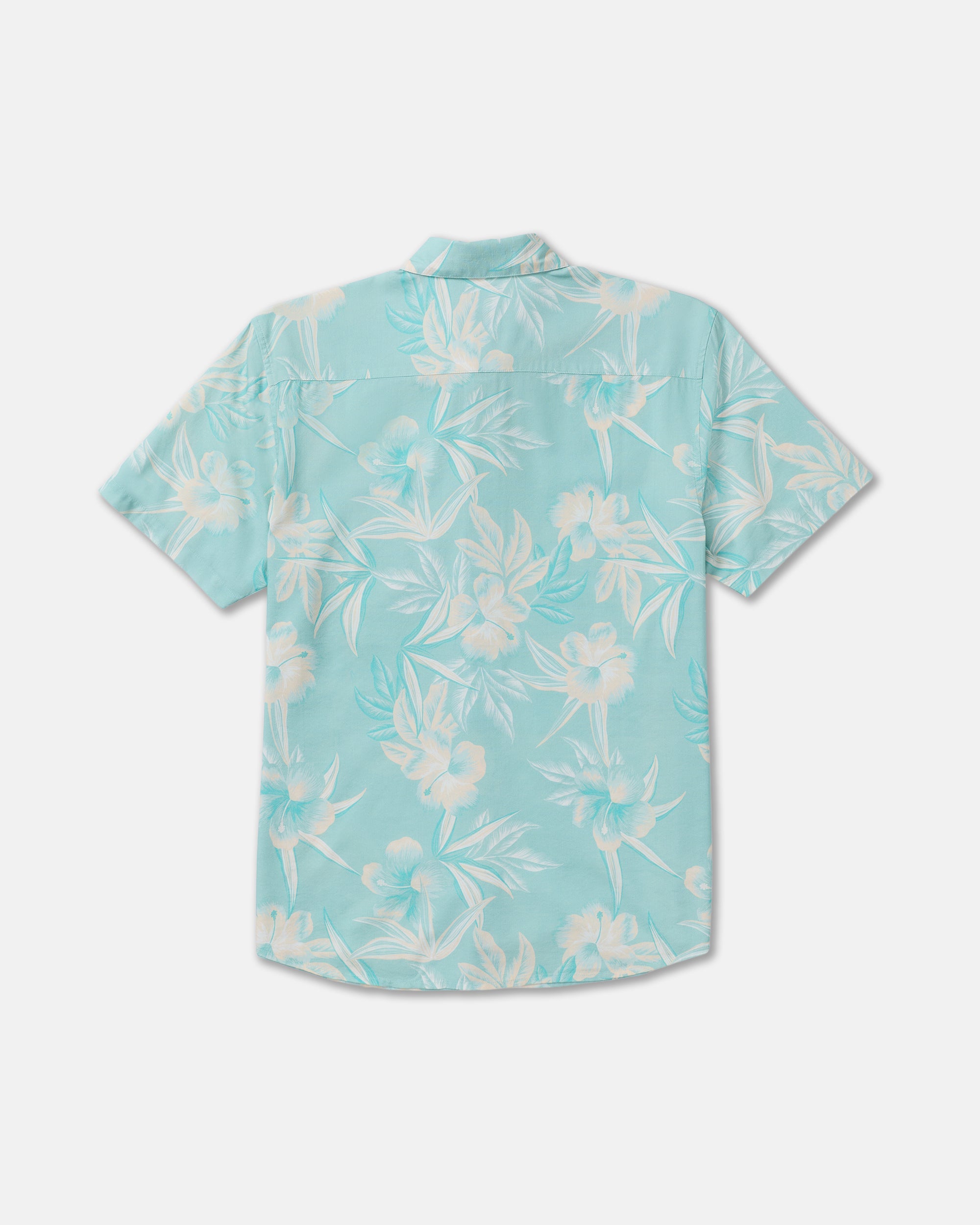 Botanical Short Sleeve Shirt - Blue Haze