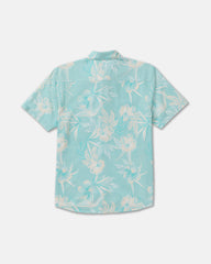 Botanical Short Sleeve Shirt - Blue Haze
