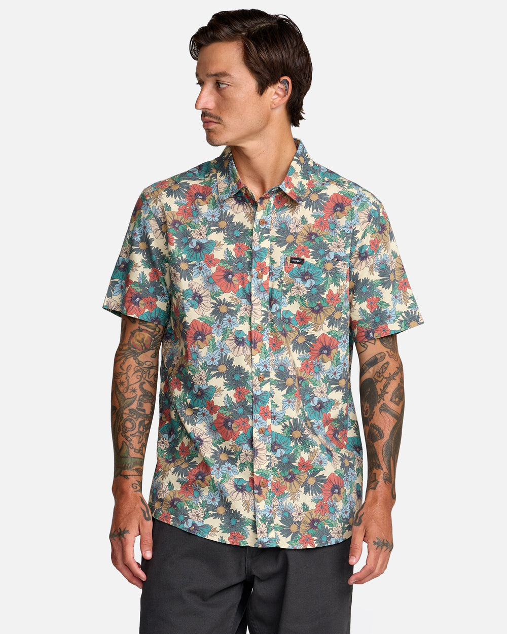 Botanical Short Sleeve Shirt - Ceramic