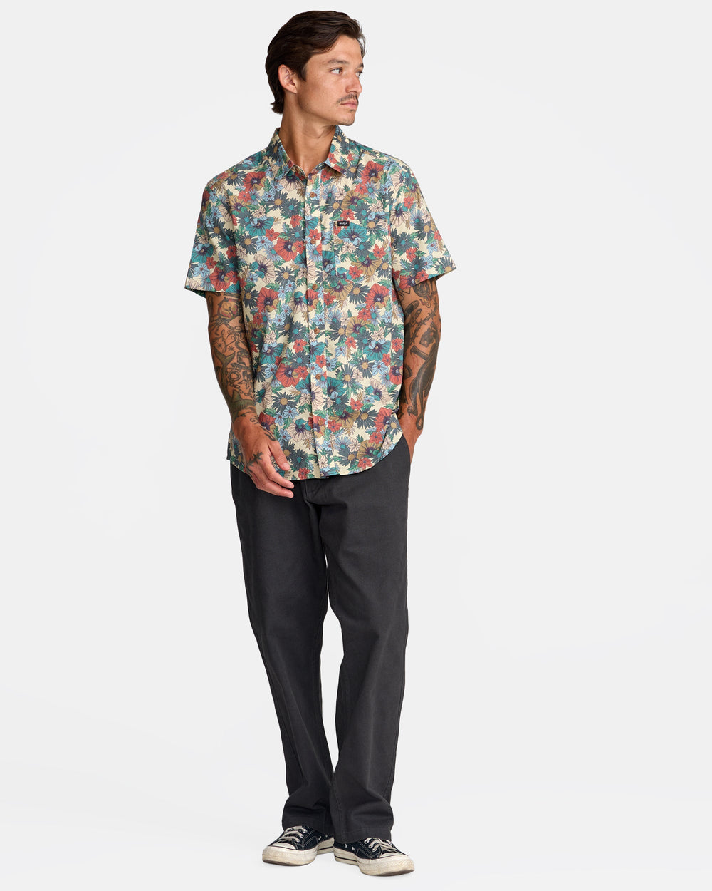 Botanical Short Sleeve Shirt - Ceramic