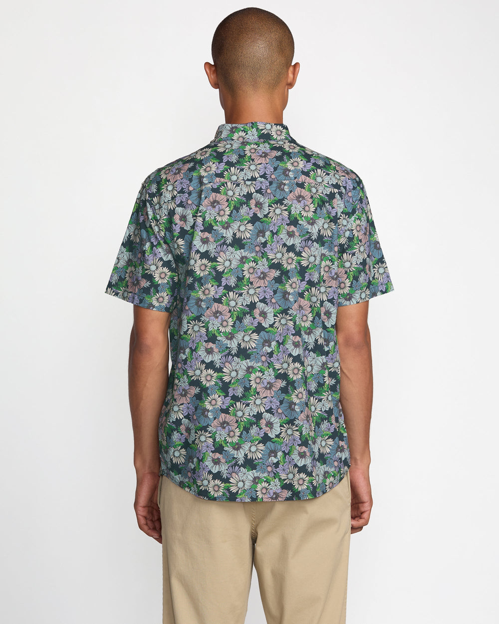 Botanical Short Sleeve Shirt - Garage Blue