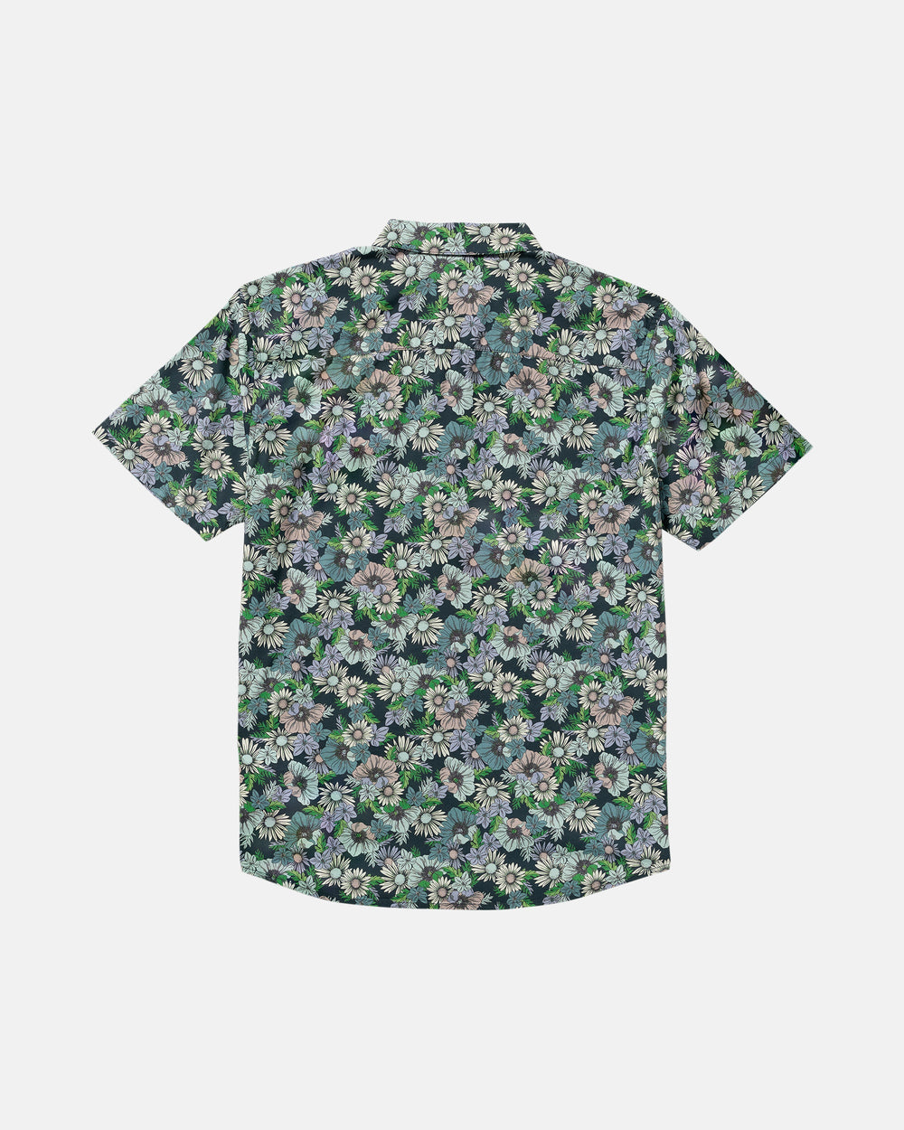 Botanical Short Sleeve Shirt - Garage Blue