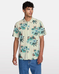 Botanical Short Sleeve Shirt - Light Khaki