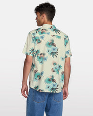 Botanical Short Sleeve Shirt - Light Khaki