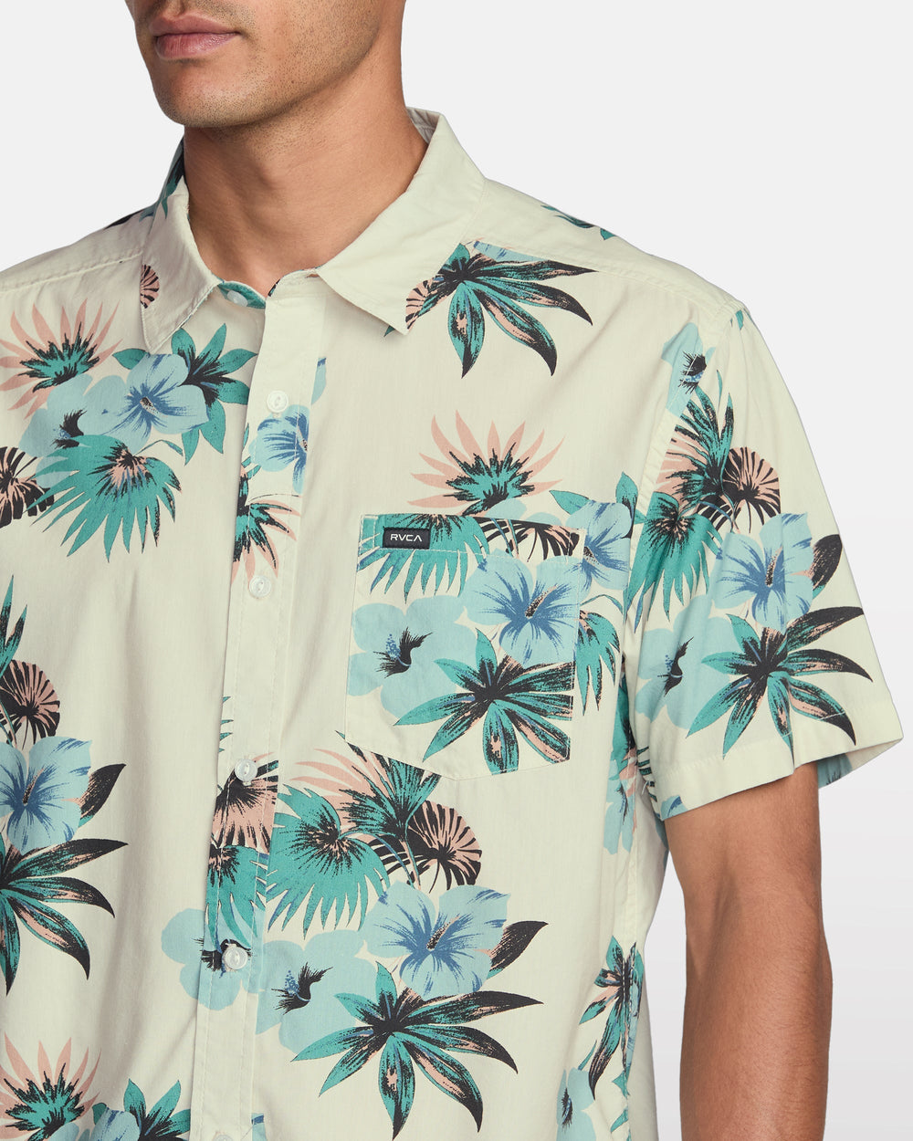 Botanical Short Sleeve Shirt - Light Khaki
