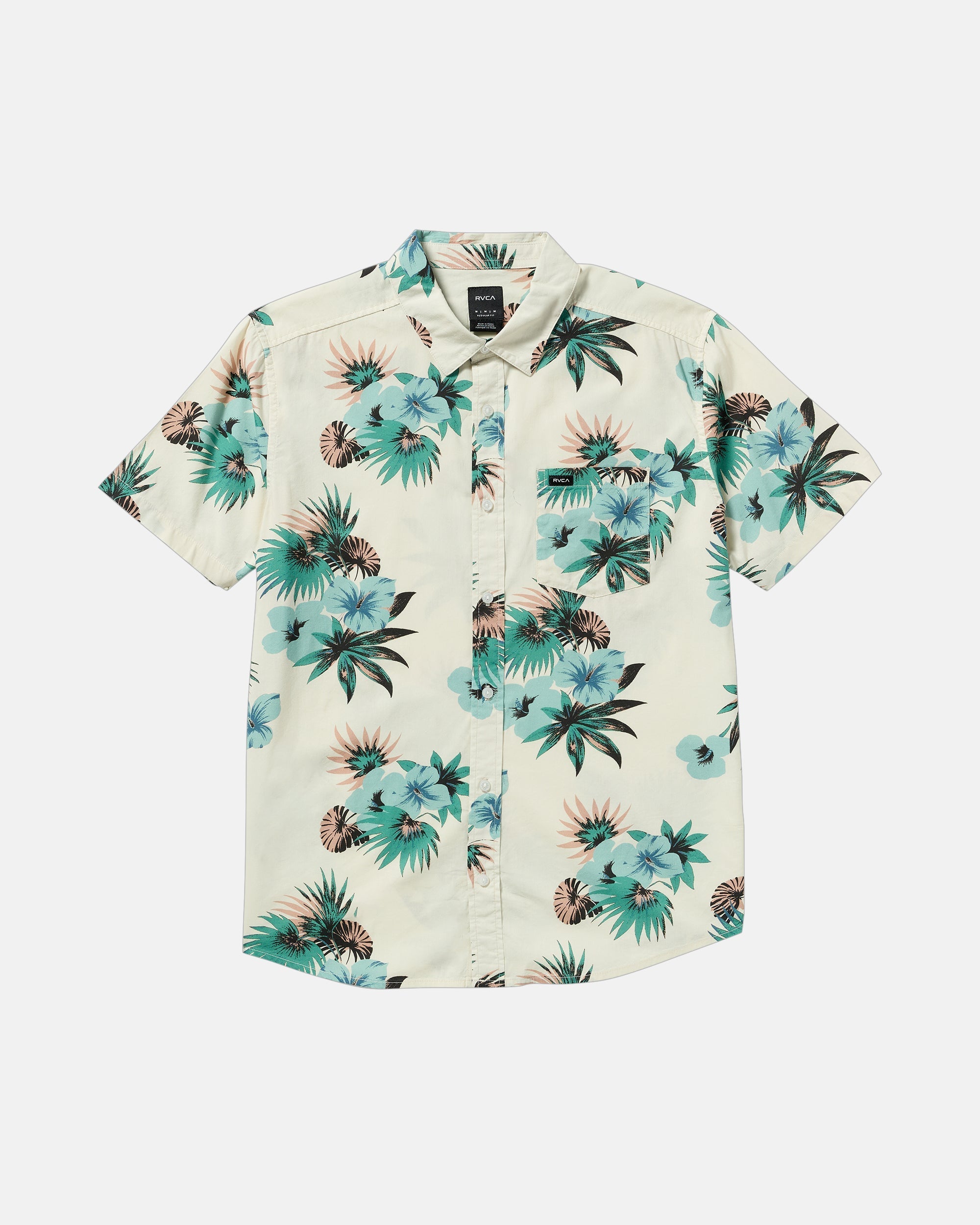 Botanical Short Sleeve Shirt - Light Khaki