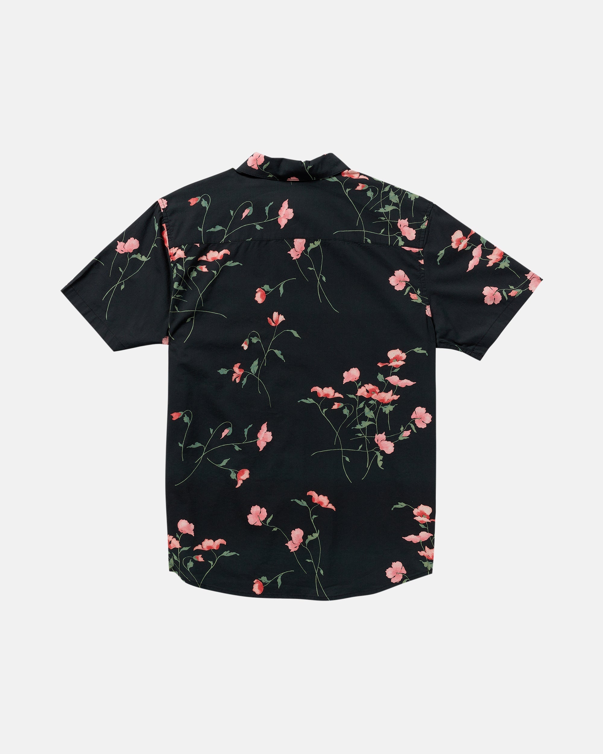 Botanical Short Sleeve Shirt - Pirate Black