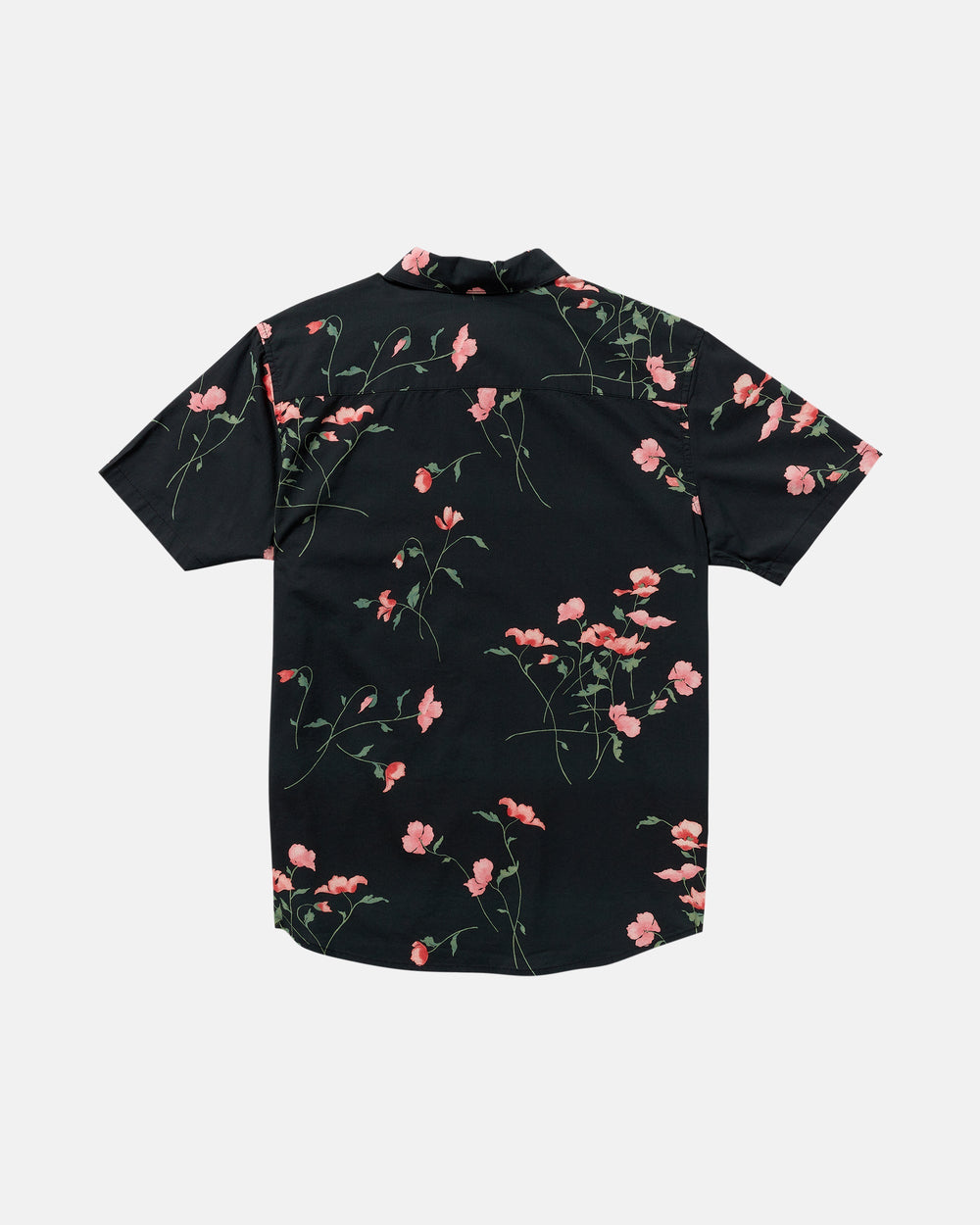 Botanical Short Sleeve Shirt - Pirate Black