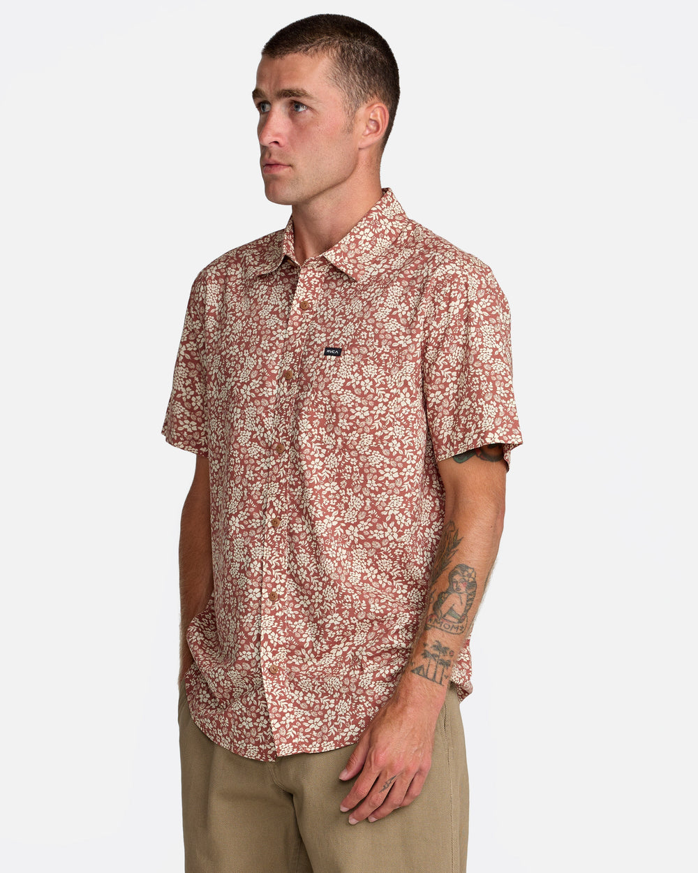 Botanical Short Sleeve Shirt - Rawhide