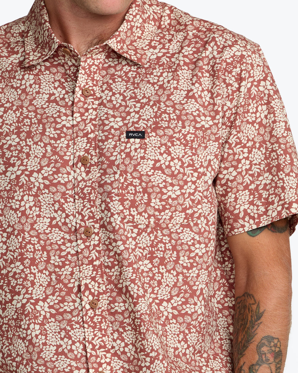 Botanical Short Sleeve Shirt - Rawhide