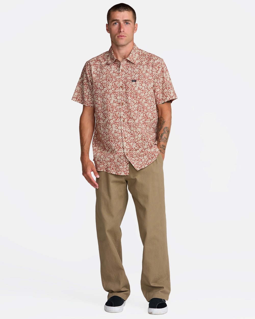 Botanical Short Sleeve Shirt - Rawhide