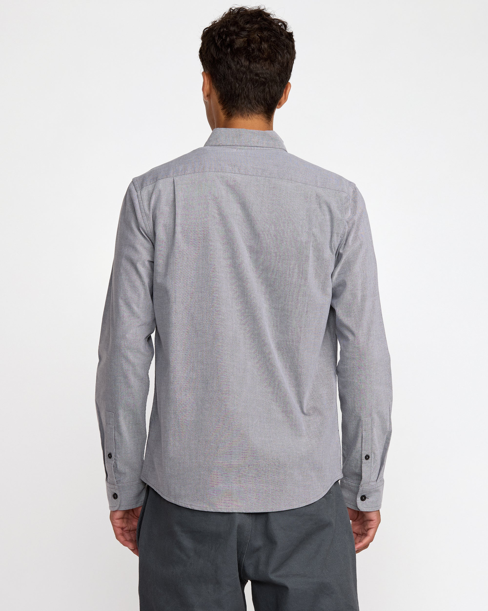 That'll Do Stretch Woven Long Sleeve Shirt - Garage Blue