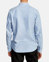 That'll Do Stretch Long Sleeve Shirt - Oxford Blue