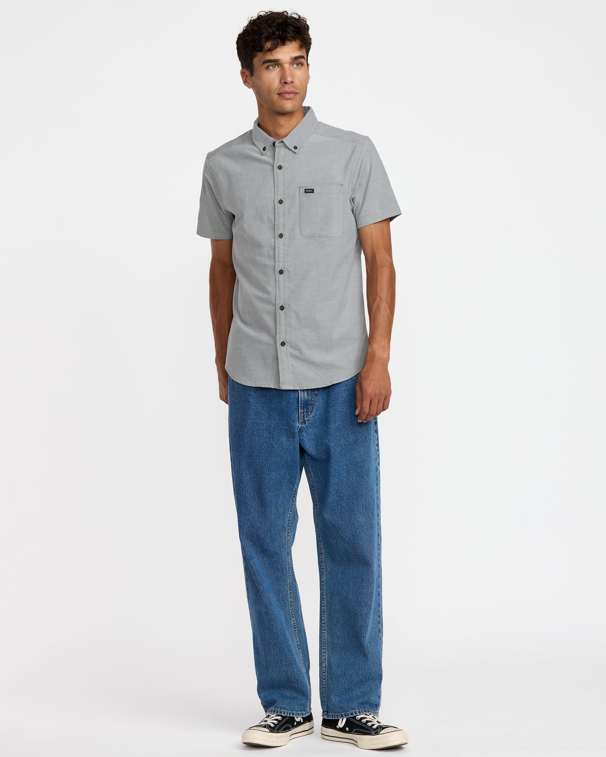That'll Do Stretch Stretch Short Sleeve Shirt - Garage Blue