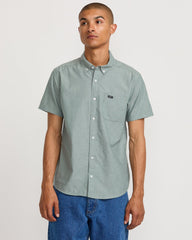That'll Do Dobby Short Sleeve Shirt - Balsam Green