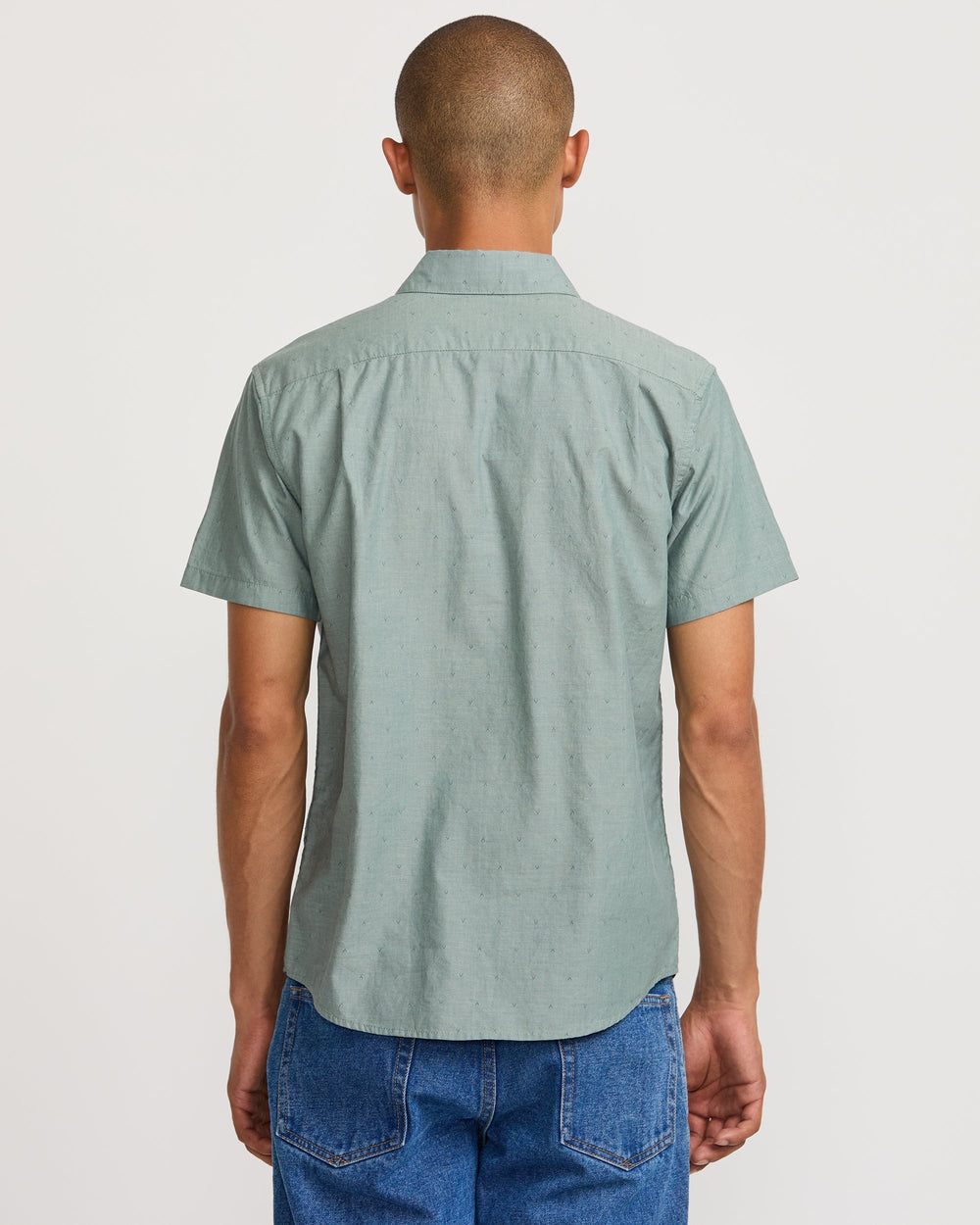 That'll Do Dobby Short Sleeve Shirt - Balsam Green