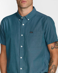 That'll Do Dobby Short Sleeve Shirt - Atlantic