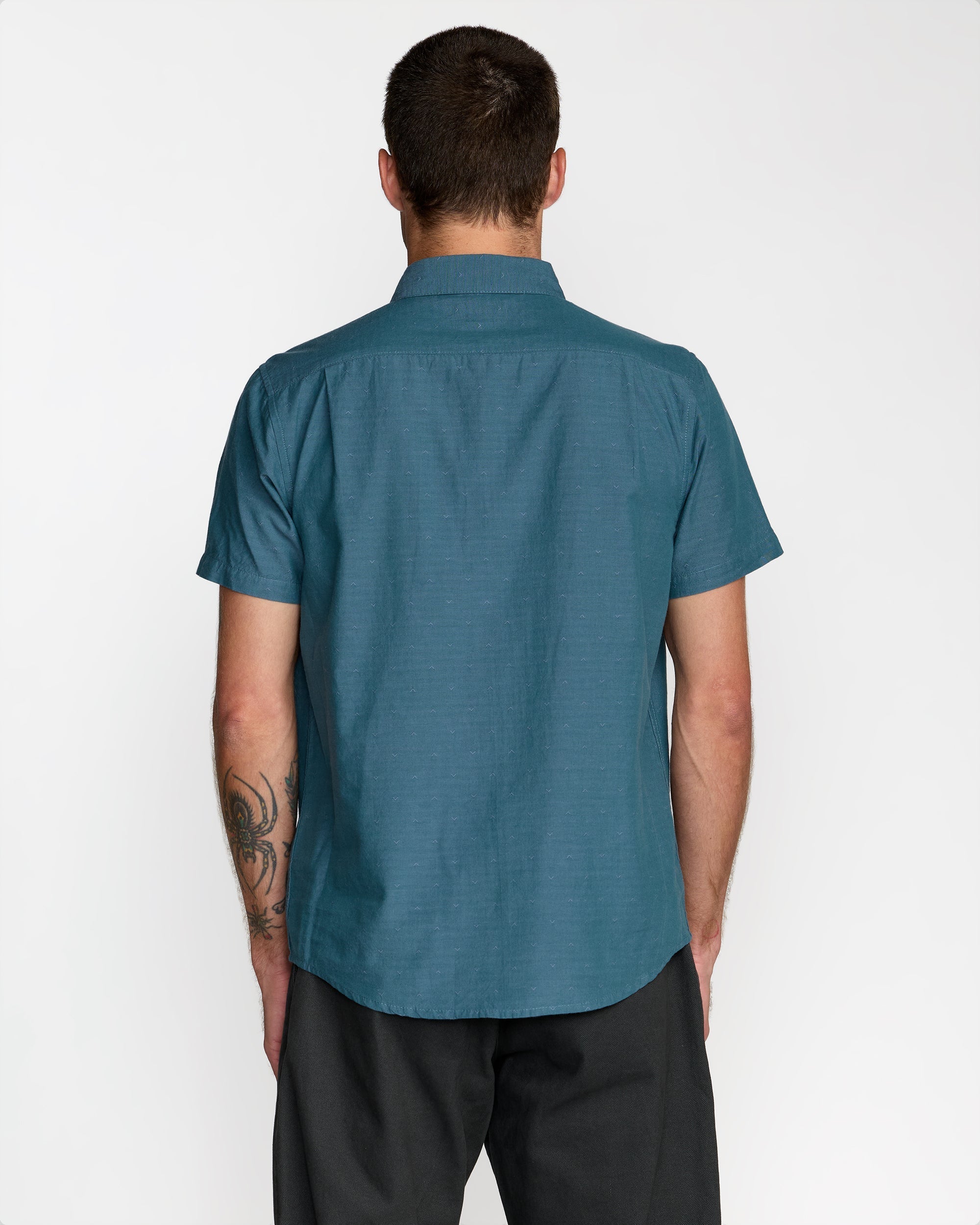 That'll Do Dobby Short Sleeve Shirt - Atlantic