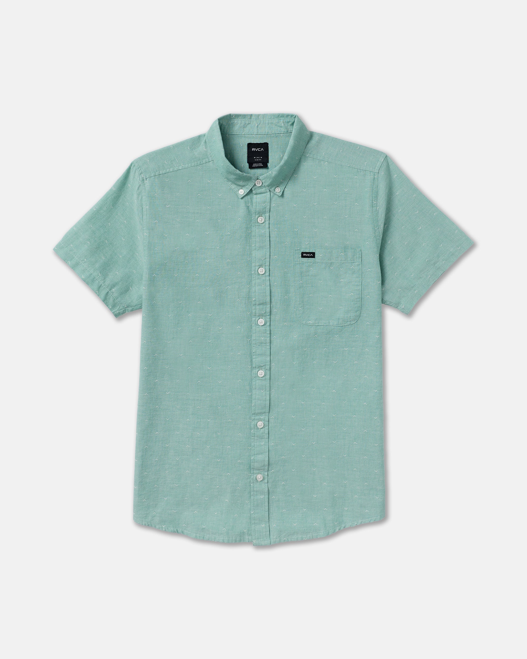 That'll Do Dobby Short Sleeve Shirt - Bottle Green