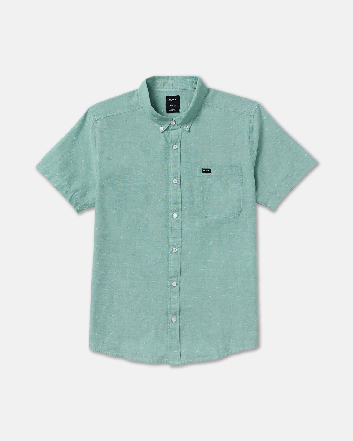 That'll Do Dobby Short Sleeve Shirt - Bottle Green