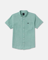 That'll Do Dobby Short Sleeve Shirt - Bottle Green