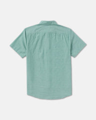 That'll Do Dobby Short Sleeve Shirt - Bottle Green