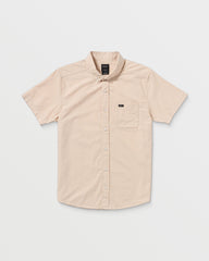 That'll Do Dobby Short Sleeve Shirt - Pale Mauve