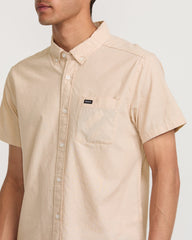 That'll Do Dobby Short Sleeve Shirt - Pale Mauve