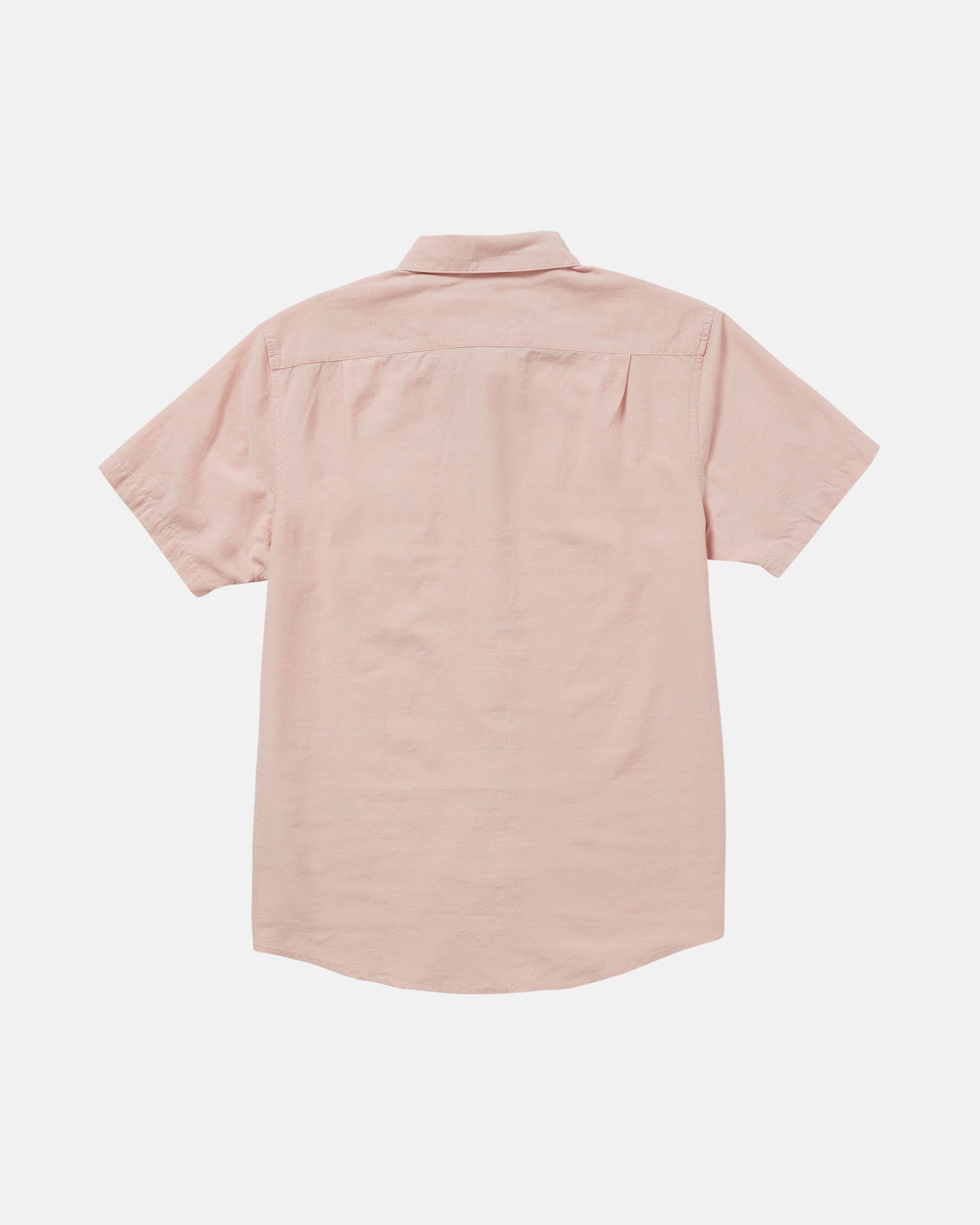 That'll Do Dobby Short Sleeve Shirt - Peach