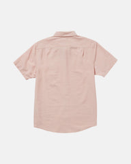 That'll Do Dobby Short Sleeve Shirt - Peach