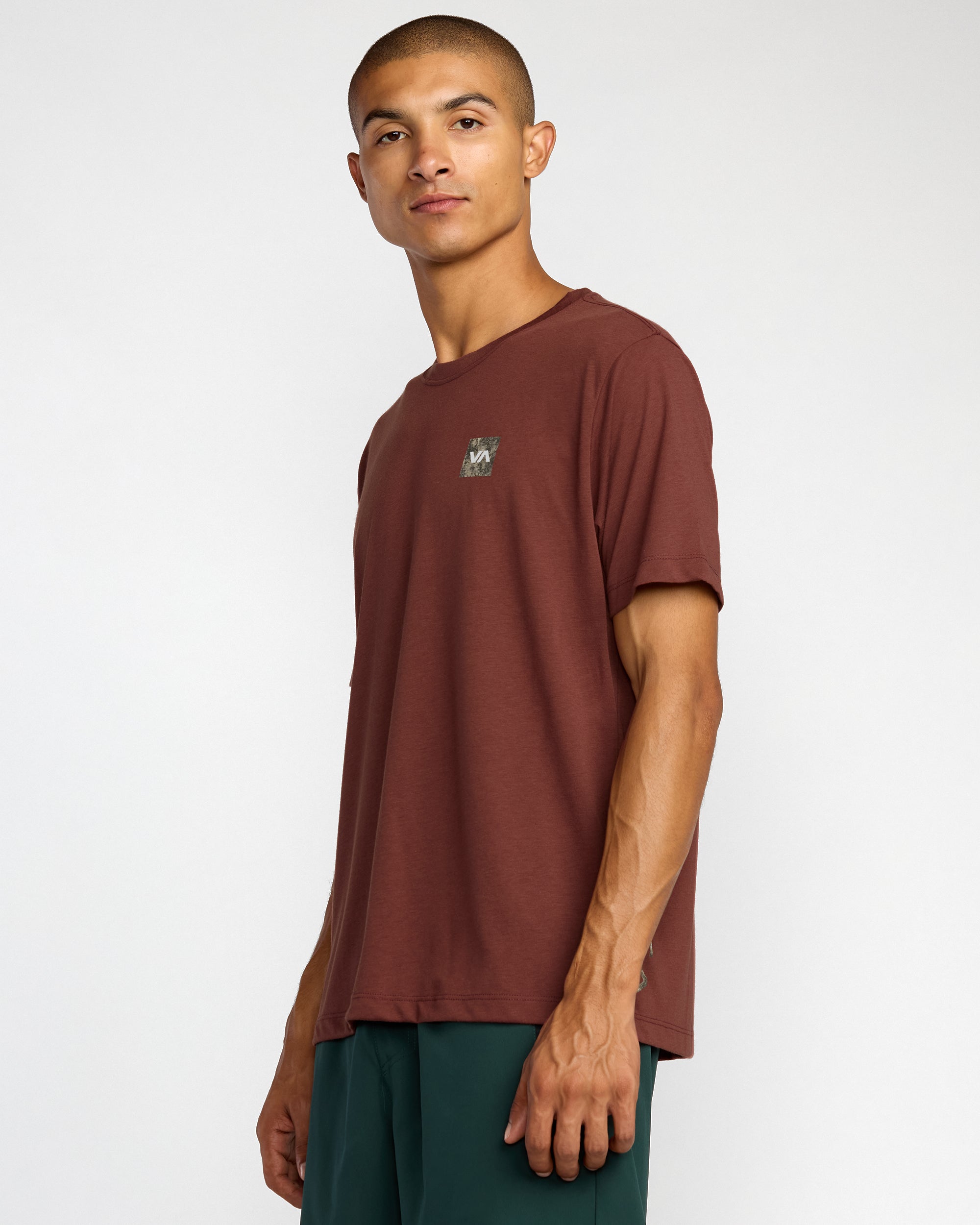 RVCA 2X Short Sleeve Tee - Red Earth