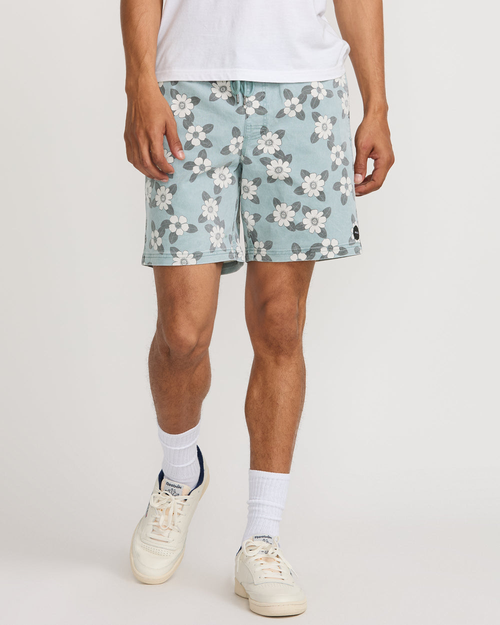 Escape Elastic Print Short 17" - Lead