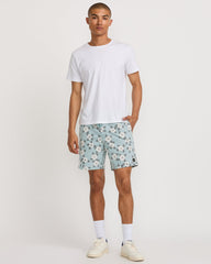 Escape Elastic Print Short 17" - Lead