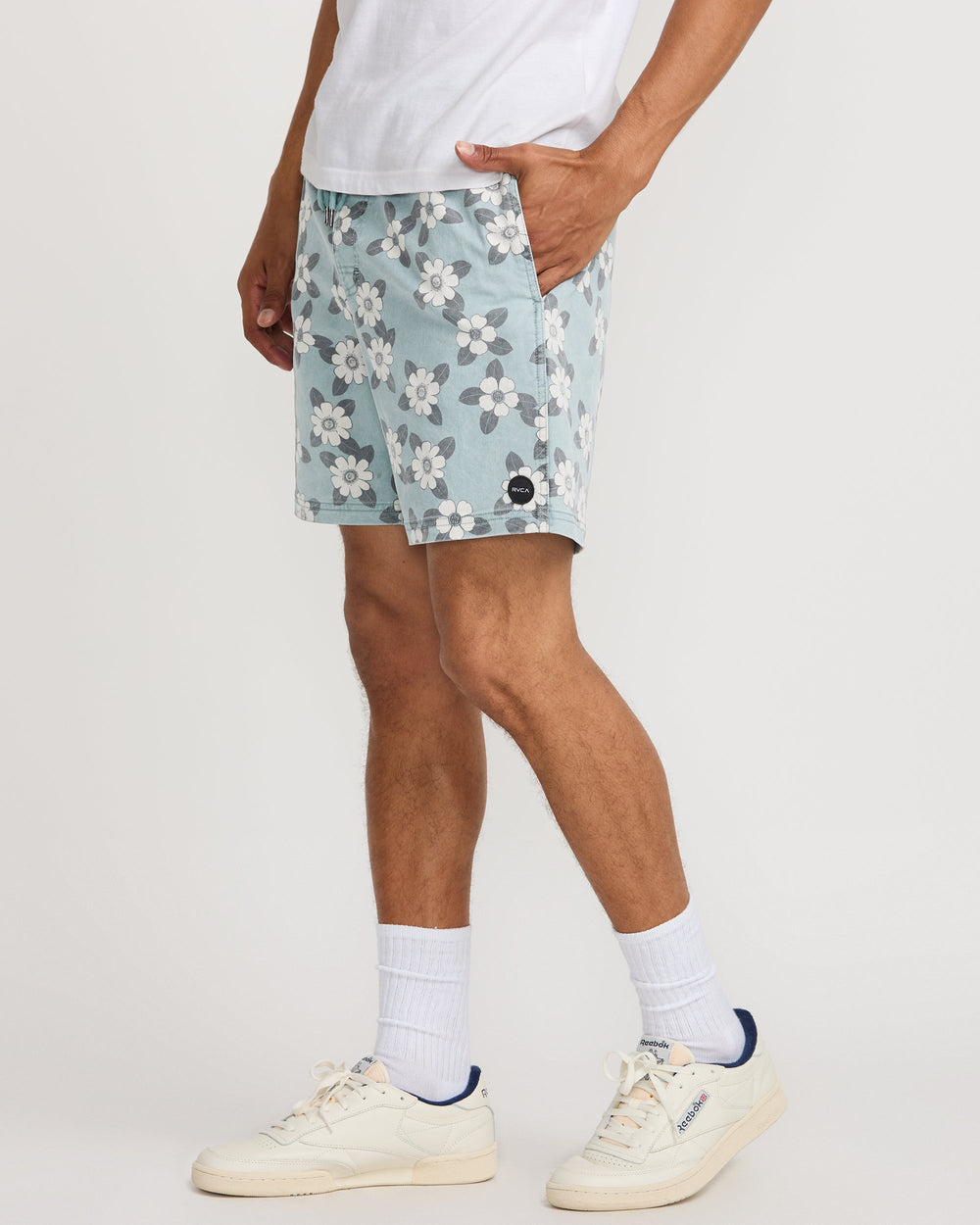 Escape Elastic Print Short 17" - Lead
