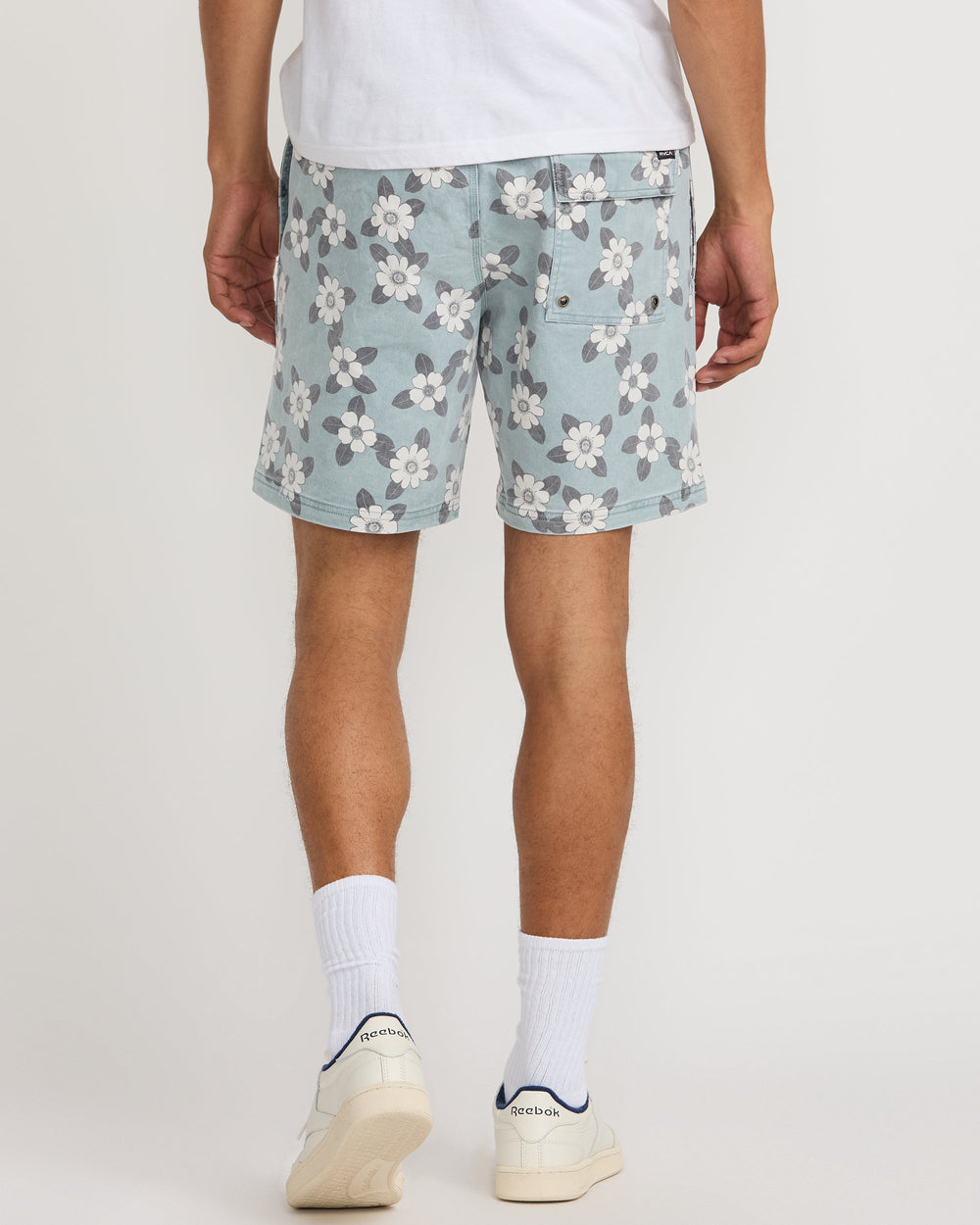 Escape Elastic Print Short 17" - Lead