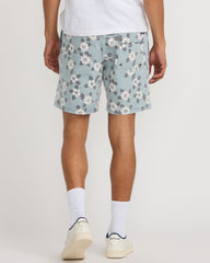 Escape Elastic Print Short 17" - Lead