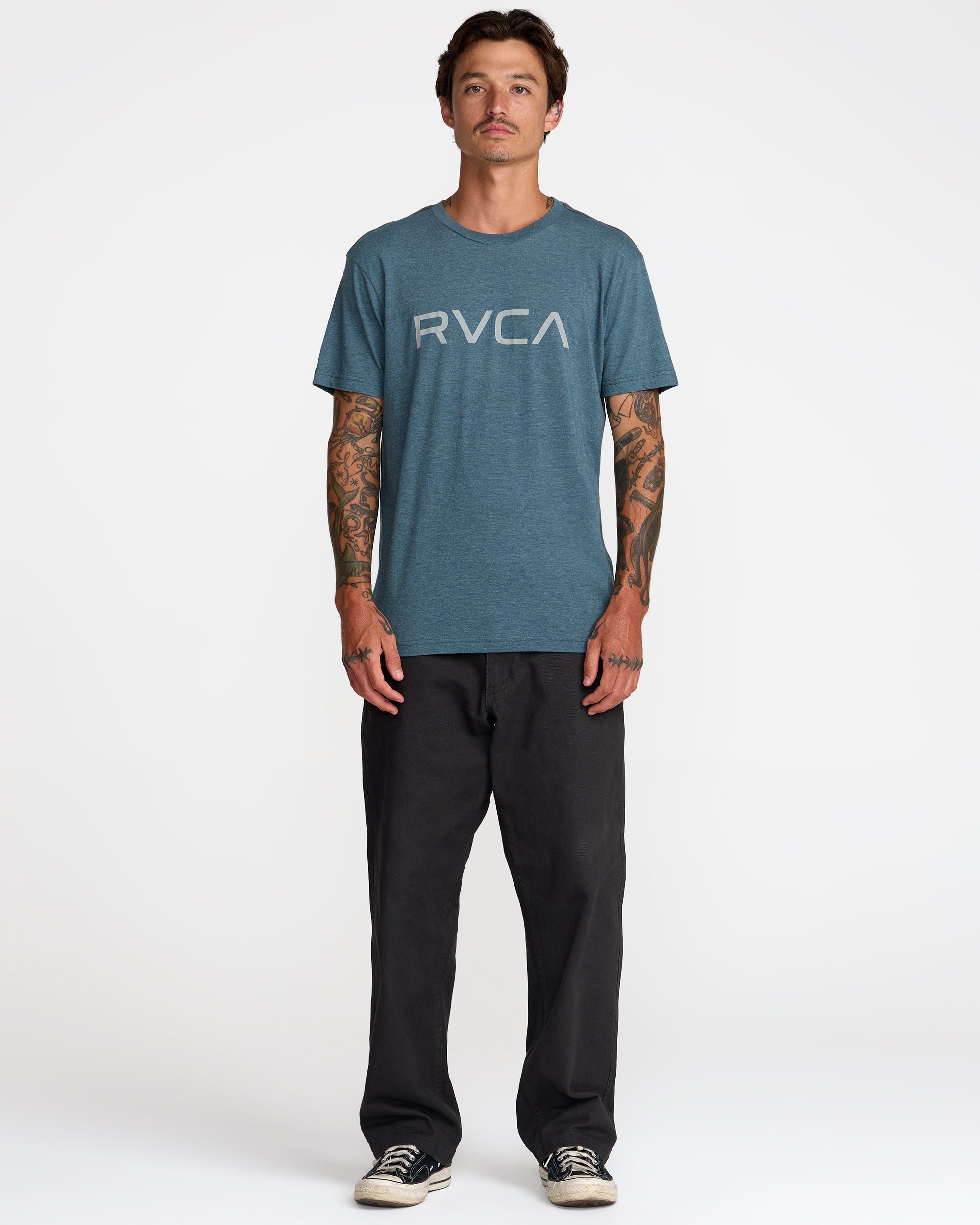 Big RVCA Short Sleeve Tee - Duck Blue
