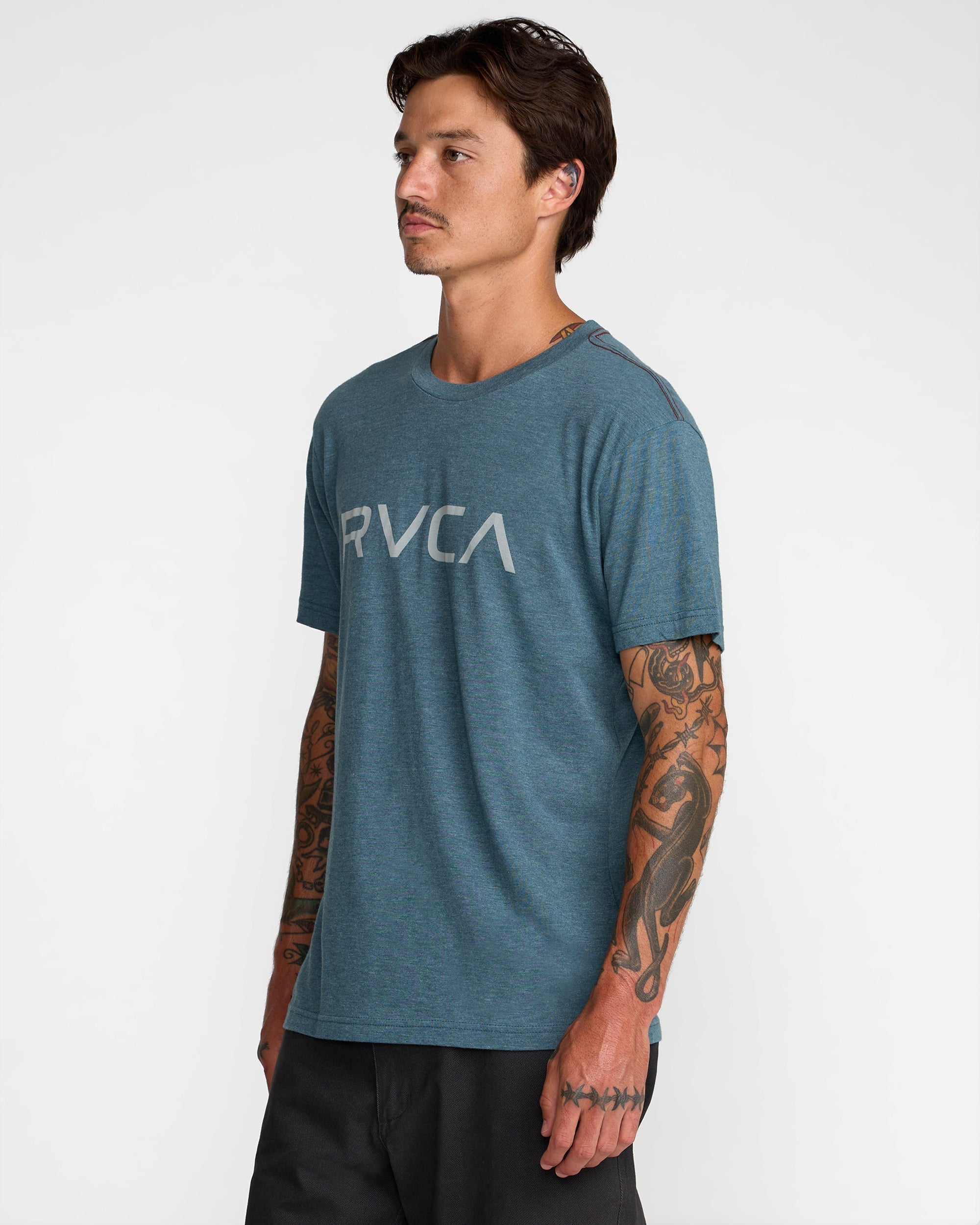 Big RVCA Short Sleeve Tee - Duck Blue