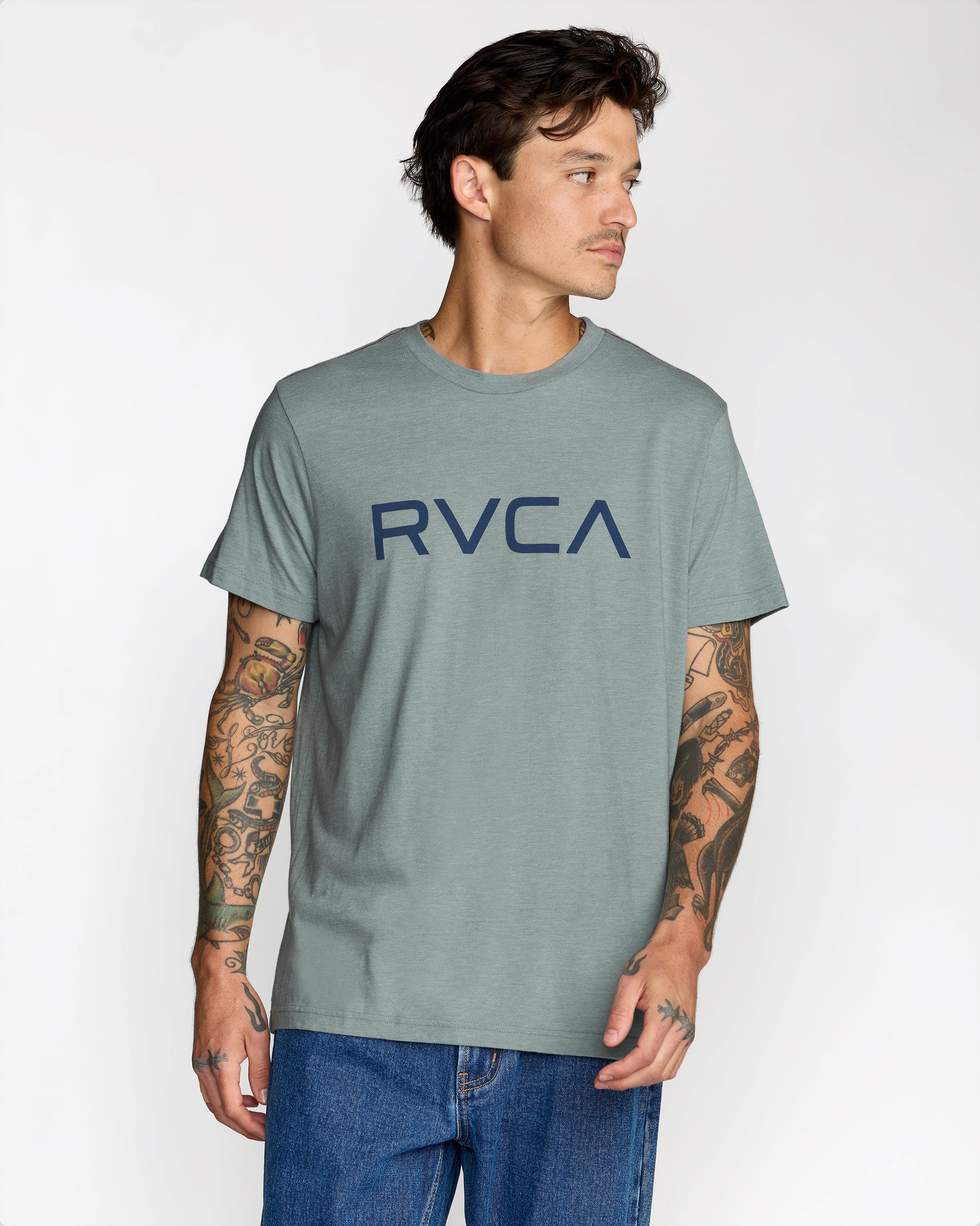 Big RVCA Short Sleeve Tee - Lead