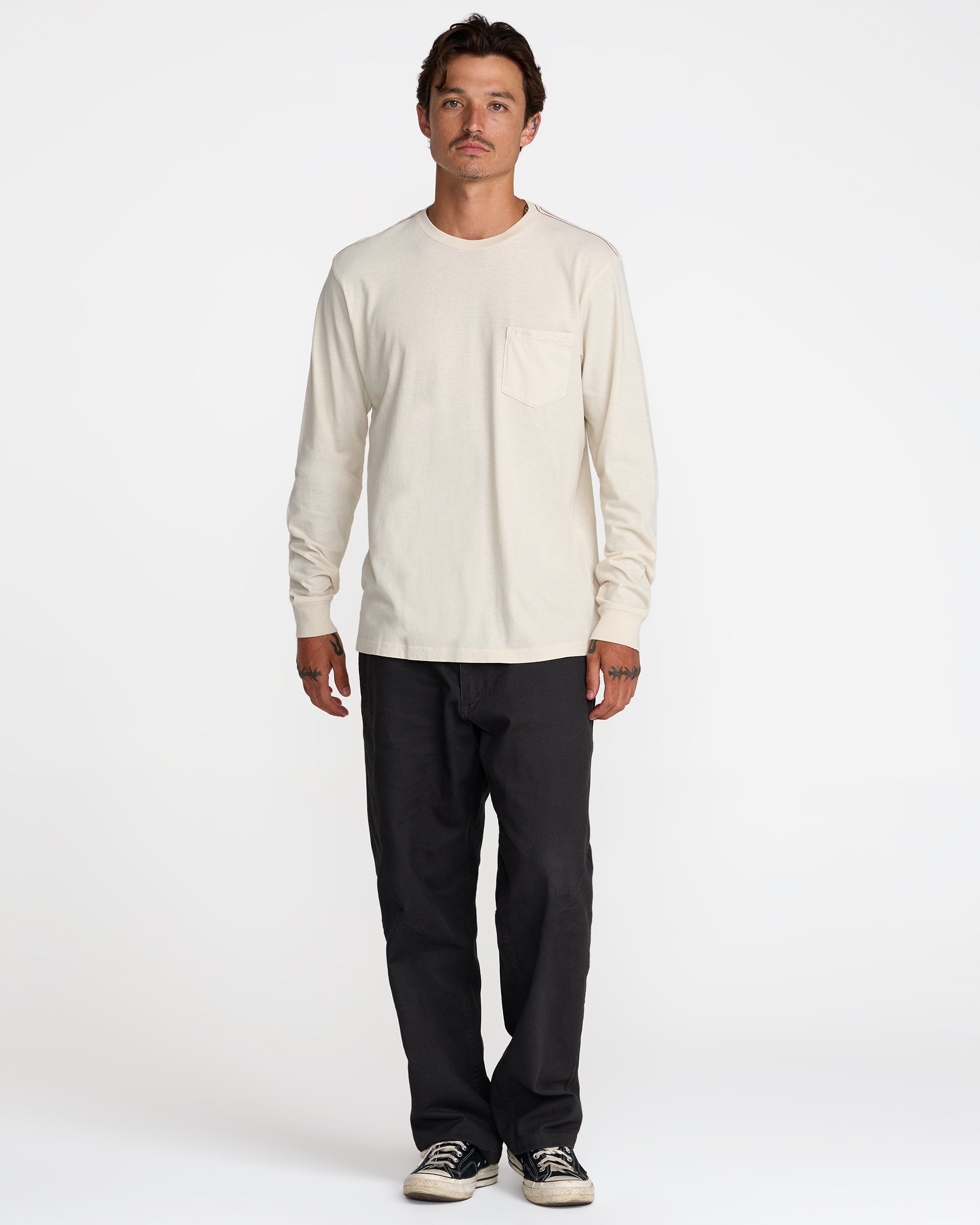 PTC Pigment Long Sleeve Tee - Ceramic