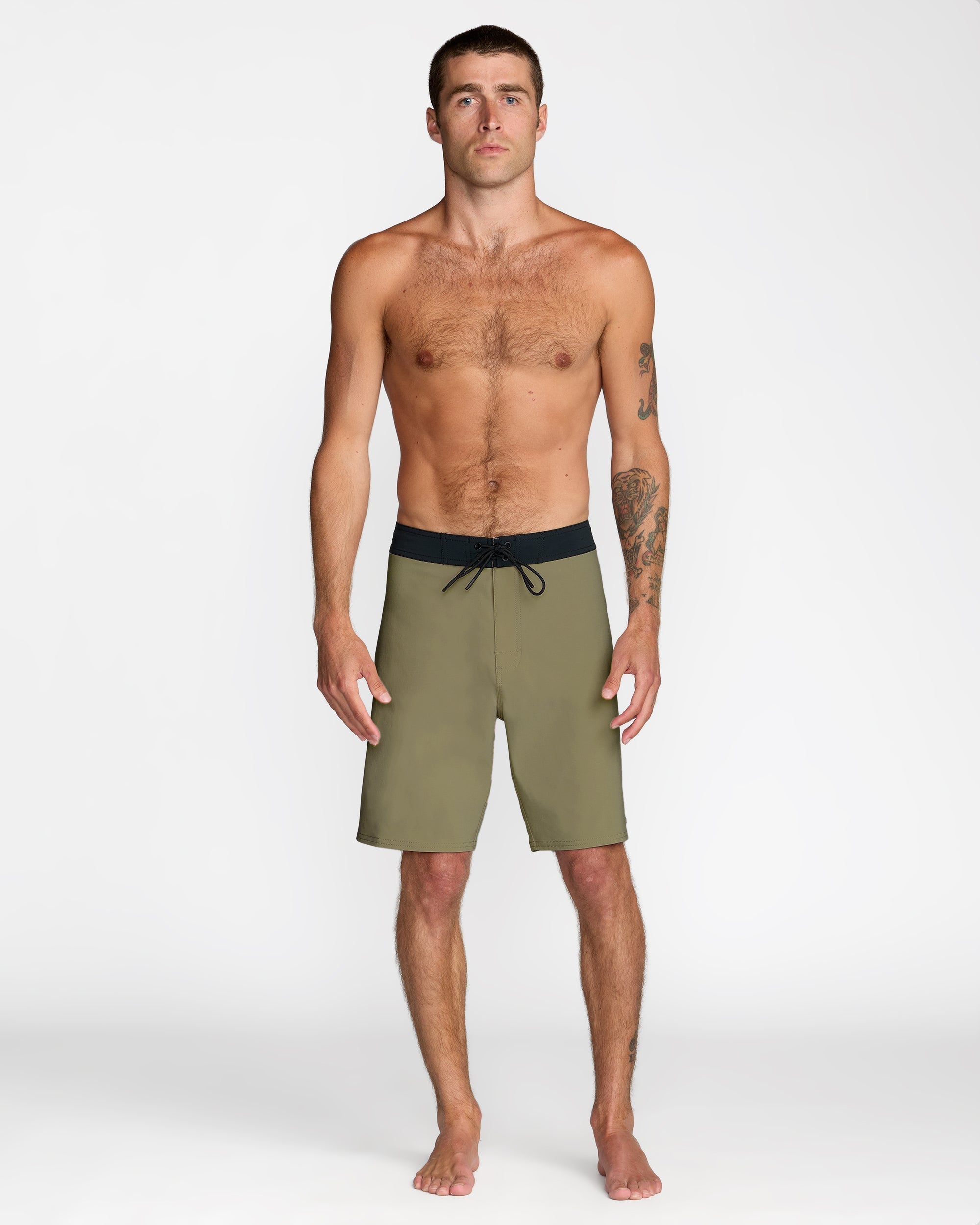 VA Boardshort Solid - Martini Olive